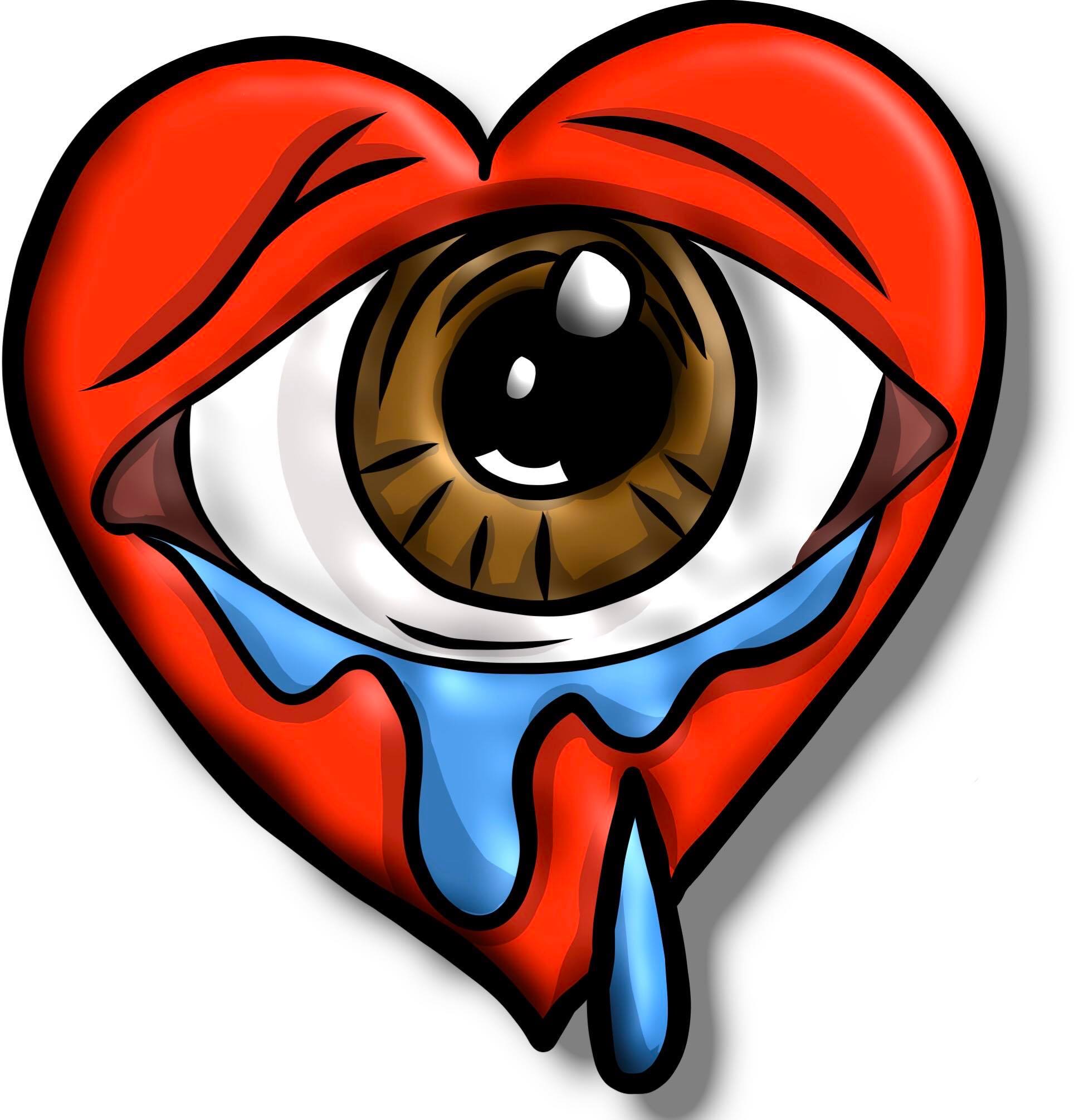 TANKKVISIONZZ eye-heart emblem